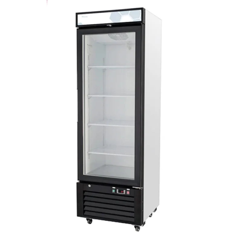 Migali C-12RM-HC 24 1/4" Competitor Series® One Section Glass Door Merchandiser - (1) Right Hinge Door, White, 115v