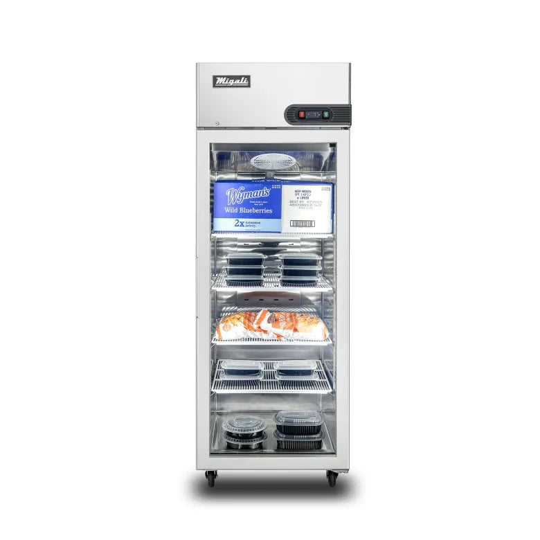 Migali C-1FG-HC 28 7/10" Competitor Series® One Section Reach In Freezer, (1) Right Hinge Glass Door, 115v