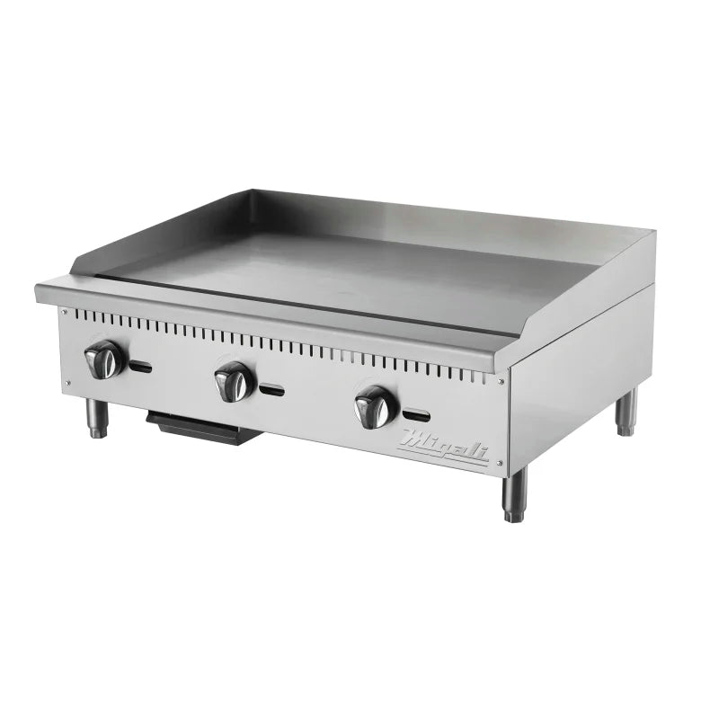 Migali C-G36 36" Gas Griddle w/ Manual Controls - 3/4" Steel Plate, Natural Gas