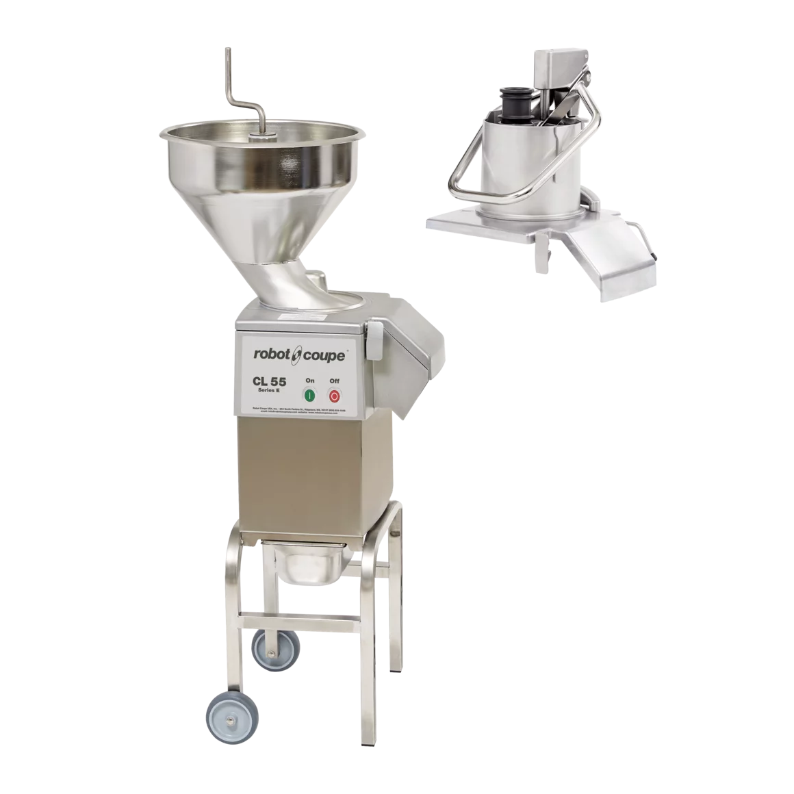 Robot Coupe CL55E2FEEDHEADS NODISC – Food Processor, Floor Model