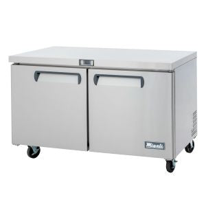 Migali C-U60F-HC 60 1/5" W Undercounter Freezer w/ (2) Sections & (2) Doors, 115v