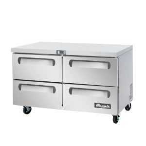 Migali C-U60R-D-HC 60 1/4" Competitor Series® Worktop Refrigerator w/ (2) Sections & (2) Drawers, 115v