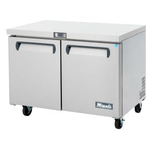 Migali C-U48F-HC 48 1/5" W Undercounter Freezer w/ (2) Sections & (2) Doors, 115v