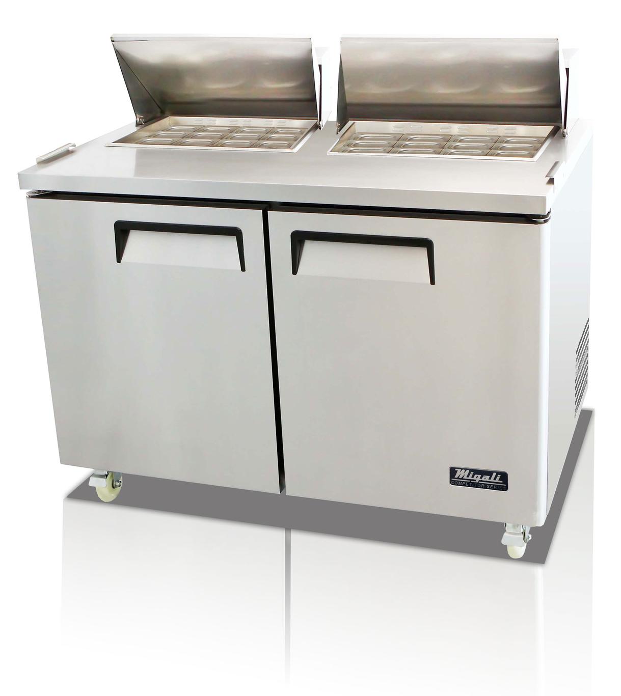 Migali C-SP60-24BT-HC 60 1/5" Competitor Series® Sandwich/Salad Prep Table w/ Refrigerated Base, 115v