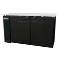 Migali C-BB60-HC 60 4/5" Bar Refrigerator - 2 Swinging Solid Doors, 115v