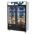 Migali C-49FM-HCE 54 2/5" Two Section Display Freezer w/ Swing Doors - Bottom Mount Compressor, White, 115v