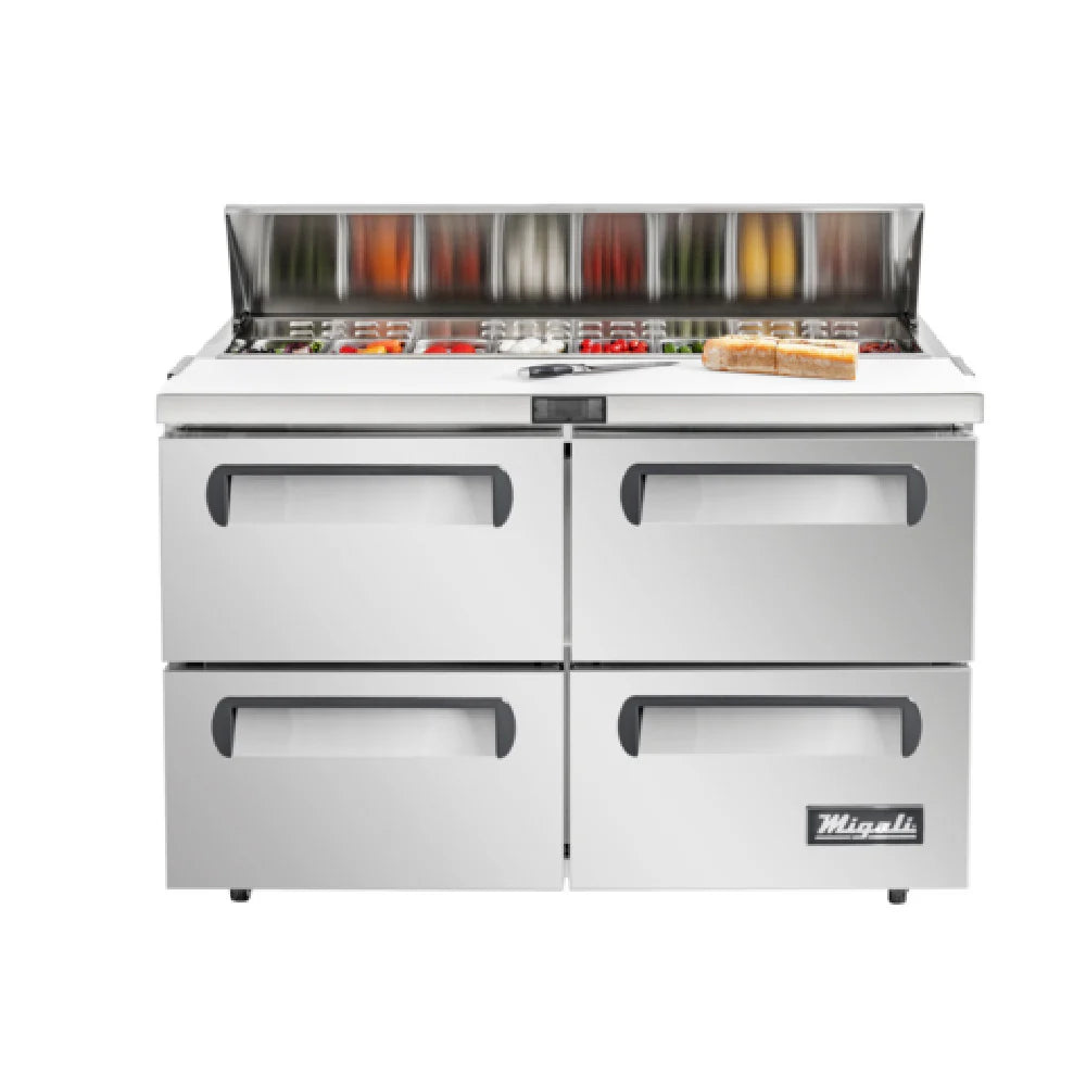 Migali C-SP60-16-D-HC 60 3/10" Competitor Series® Sandwich/Salad Prep Table w/ Refrigerated Base, 115v
