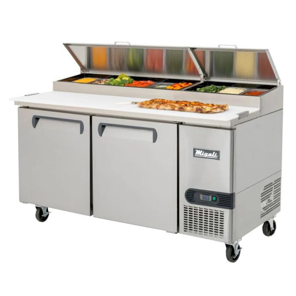 Migali C-PP67-HC 67" Competitor Series® Pizza Prep Table w/ Refrigerated Base