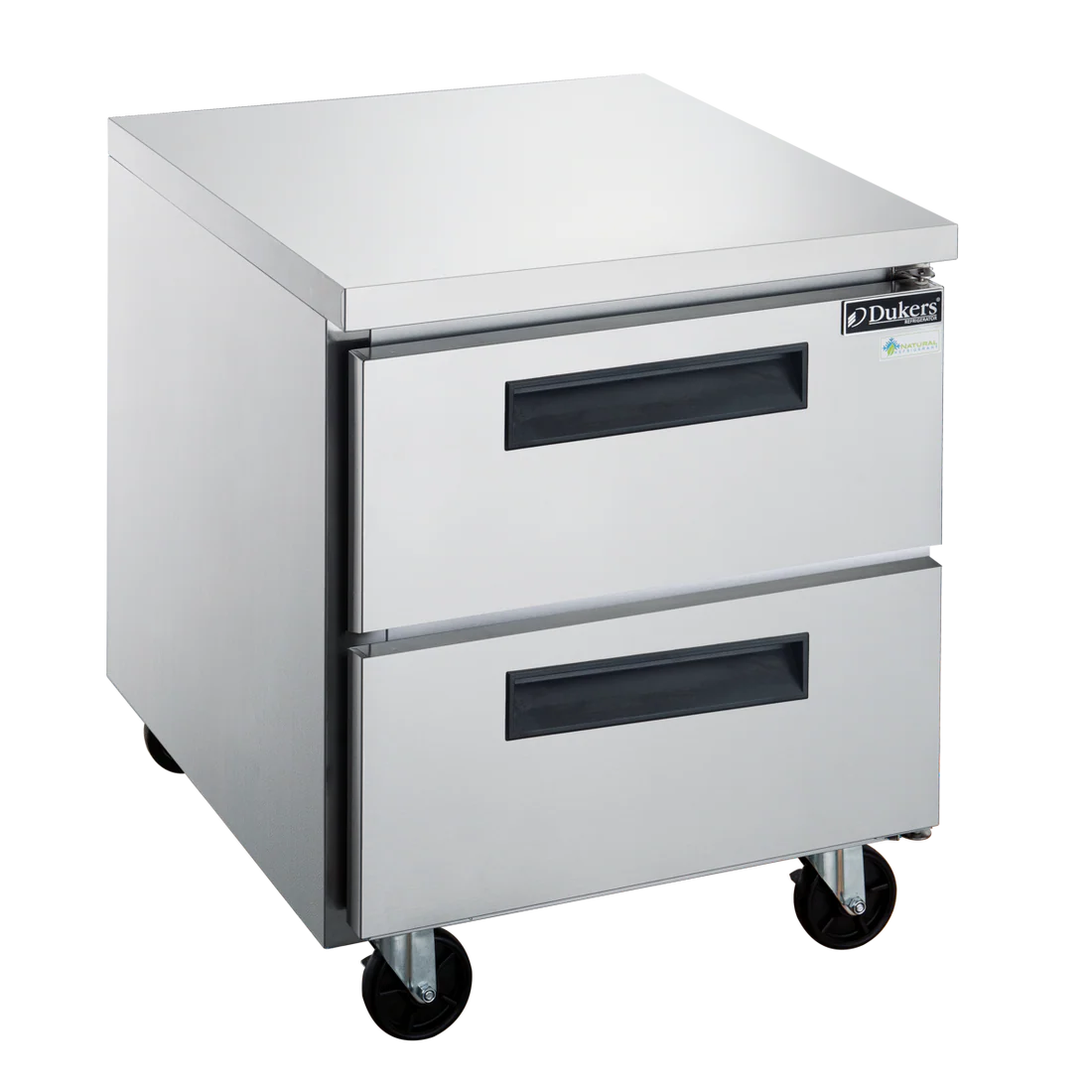 DUC29R-D2 2-Drawer Undercounter Commercial Refrigerator in Stainless Steel
