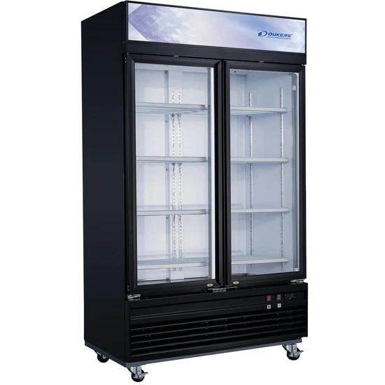 DSM-41F Commercial Glass Swing 2-Door Merchandiser Freeze