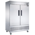 D55R 2-Door Commercial Refrigerator in Stainless Steel