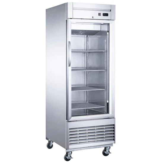 D28R-GS1 Bottom Mount Glass Single Door Commercial Reach-in Refrigerator