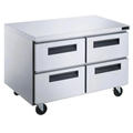 DUC48R-D4 4-Drawer Undercounter Commercial Refrigerator in Stainless Steel