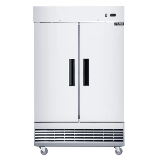 D47ER Compact 2-Door Commercial Refrigerator in Stainless Steel