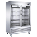 D55F-GS2 Bottom Mount Glass 2-Door Commercial Reach-in Freezer
