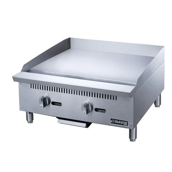 DCGT24 24 in. Thermostatic Griddle with 2 Burners