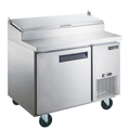 DPP44-6-S1 Commercial Single Door Pizza Prep Table Refrigerator
