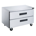 DUC36R-D2 2-Drawer Undercounter Commercial Refrigerator in Stainless Steel