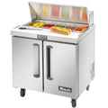 Migali Industries C-SP36-10-HC 36 Inch Refrigerated Counter 9.4 cu ft with Two Doors